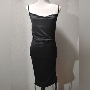 Classic Bodycon Black Midi Dress